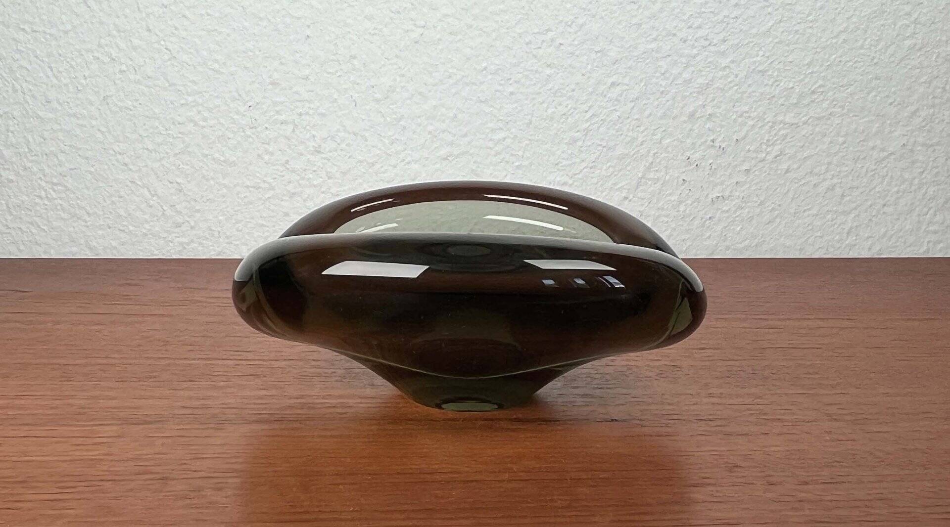 Mid-Century Danish Glass Ashtray by Per Lütken for Holmegaard, 1962
