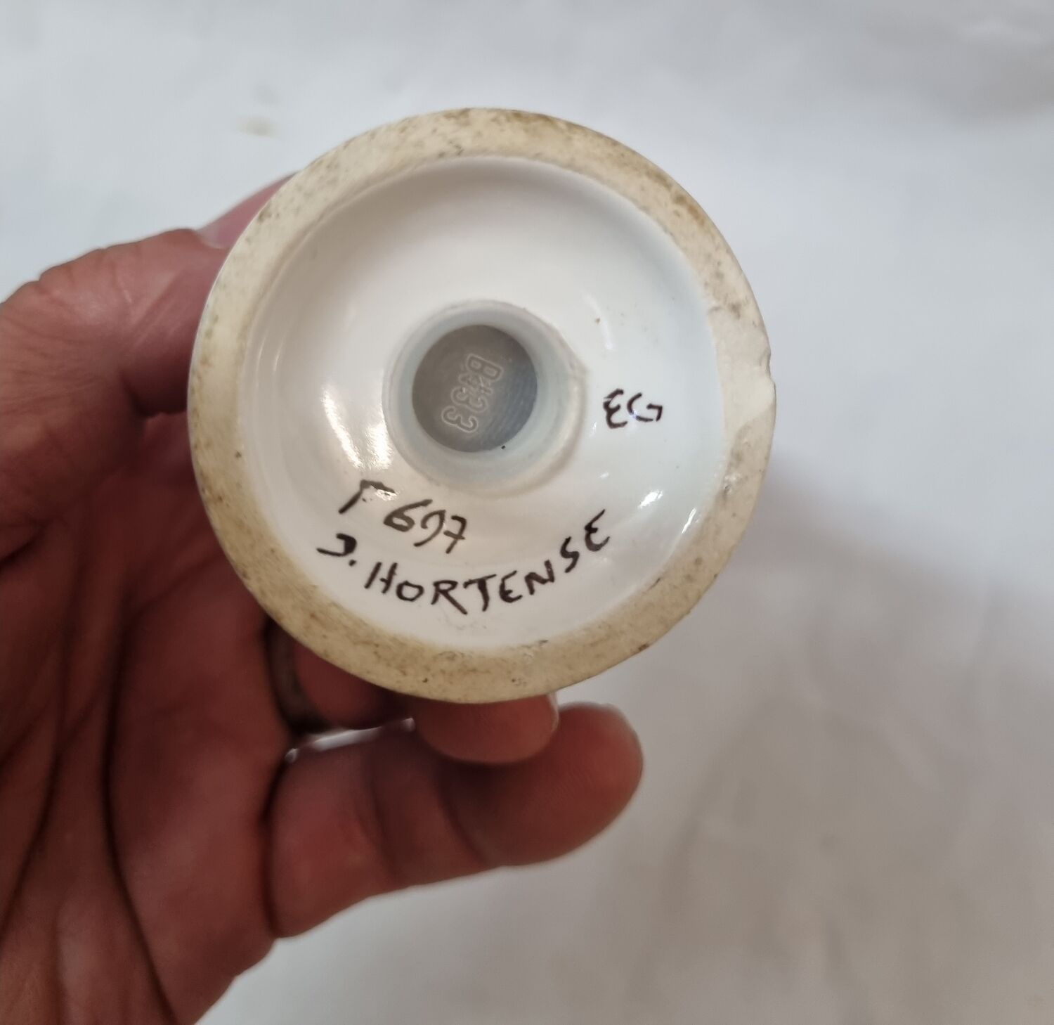 Henriot Quimper earthenware salt pots