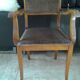 Pair Chair bridge.  Chocolate and beige velvet. Year 30