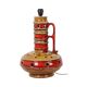 Large Red and Yellow Ceramic Lamp Base, Kil, Scandinavia, 51 cm