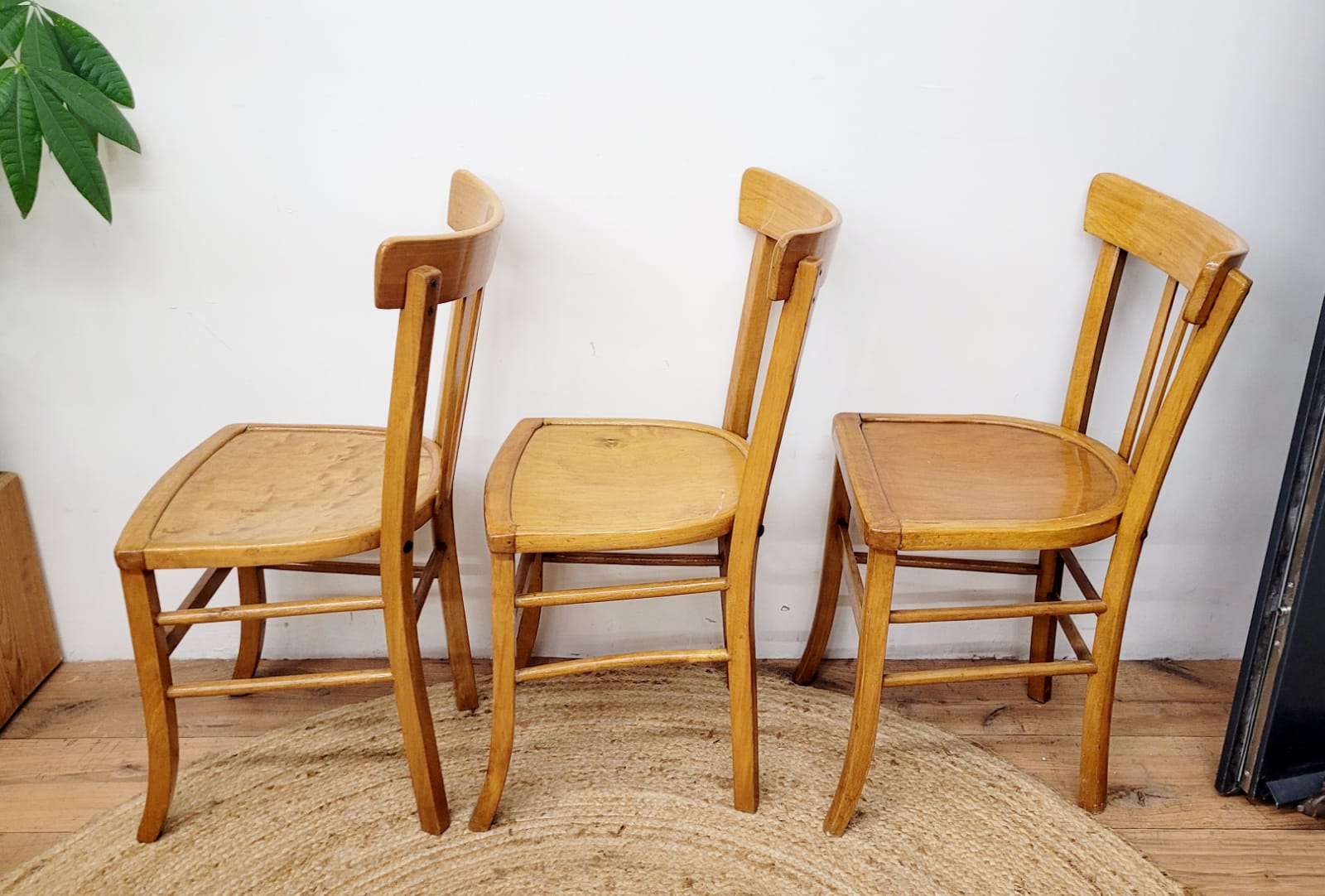 Three bistro chairs