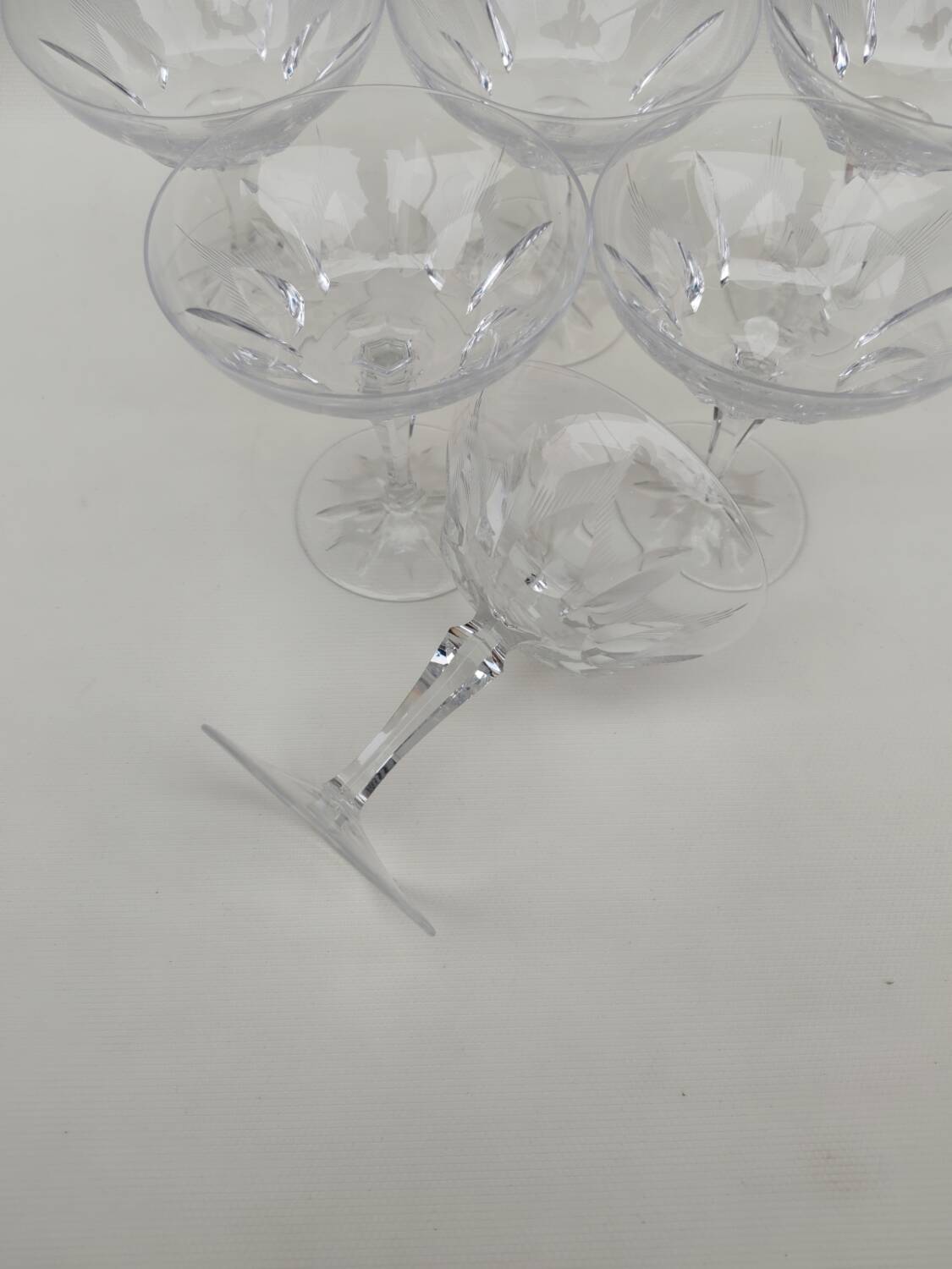 6 Villeroy & Boch crystal champagne glasses, Parzival model