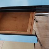 Formica extension table set, 2 chairs and 2 stools