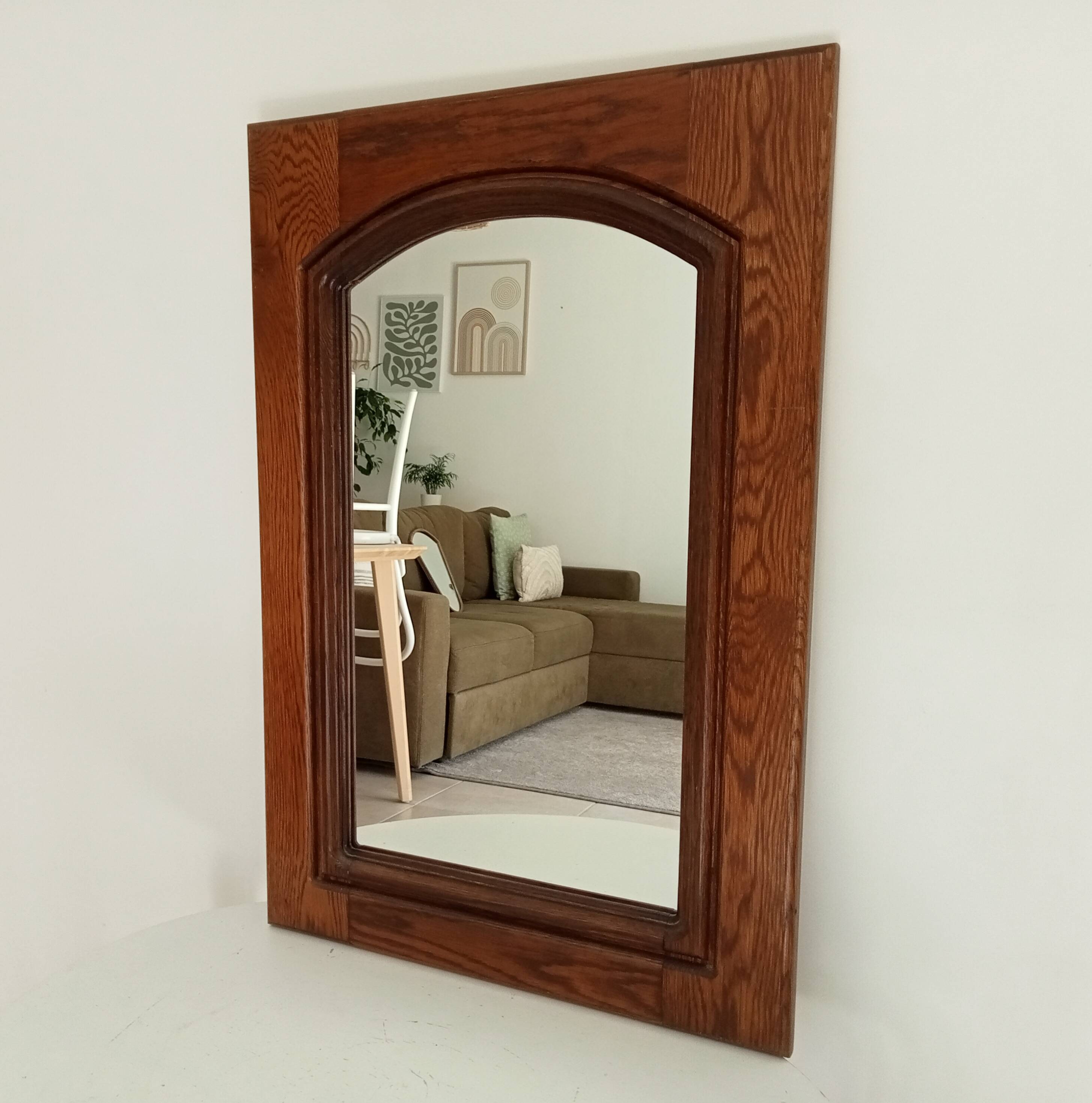 Miroir vintage rustique années 70/80