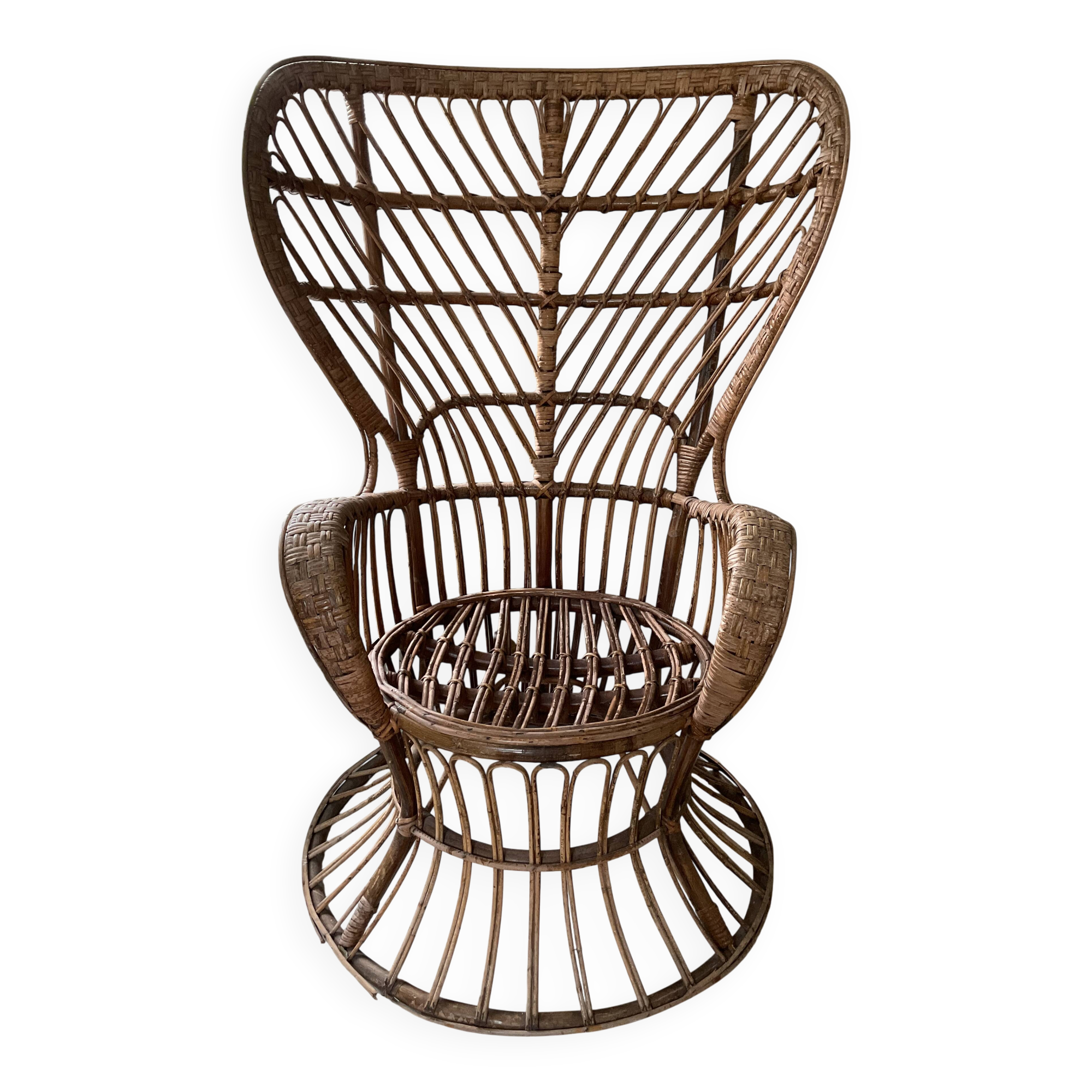 Gio Ponti rattan armchair