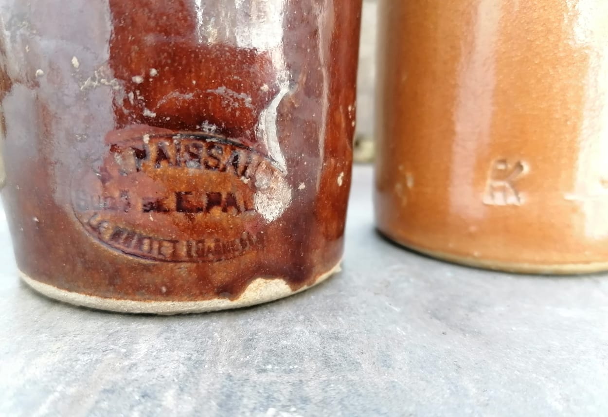 Set of sandstone bottles