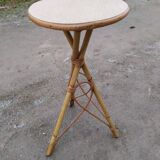 Rattan side table