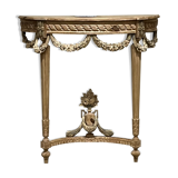 Console in bleached fir
