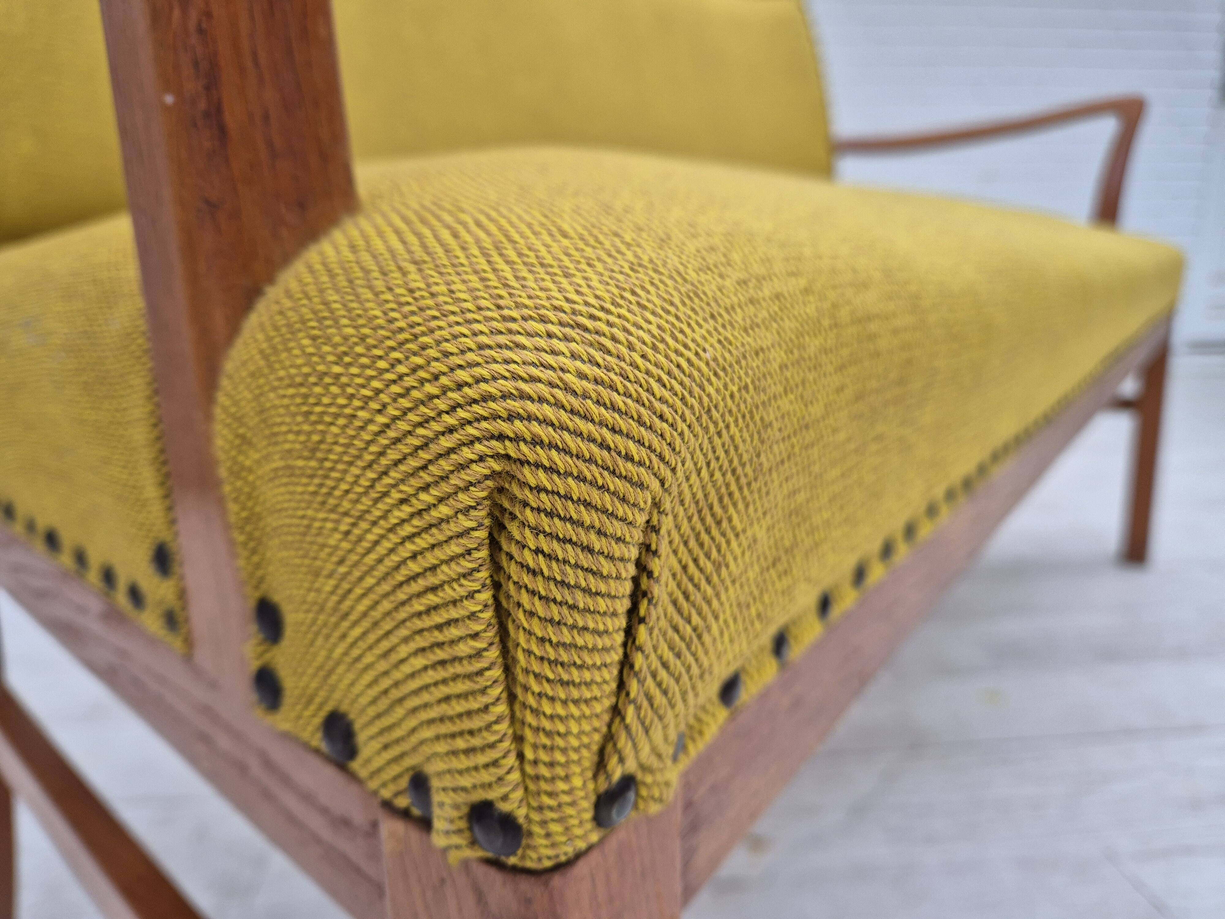 Canapé 2 places danois des années 1950 par Ehapa Møbler, état d'origine.