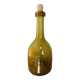 Amber colored Biot bubble glass bottle