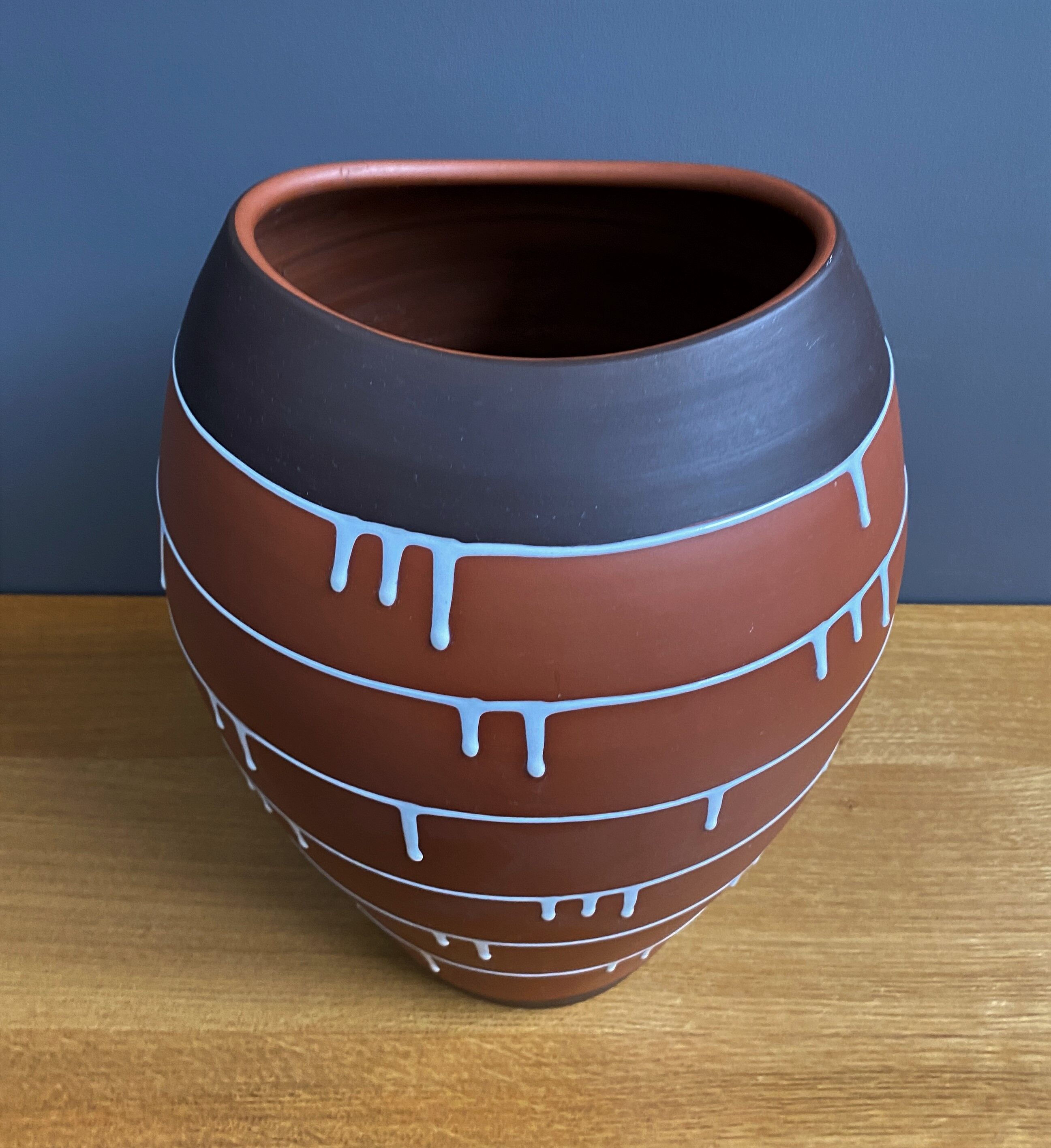 Palermo decor Vase by Ilkra Edelkeramik designer Ernst Werner 1960s