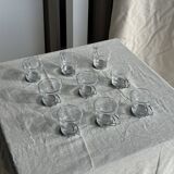 Set of 9 vintage Italian cups with metal handles.