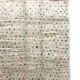 Moroccan Berber carpet Beni Ouarain ecru with colorful polka dots 2.47x1.55m