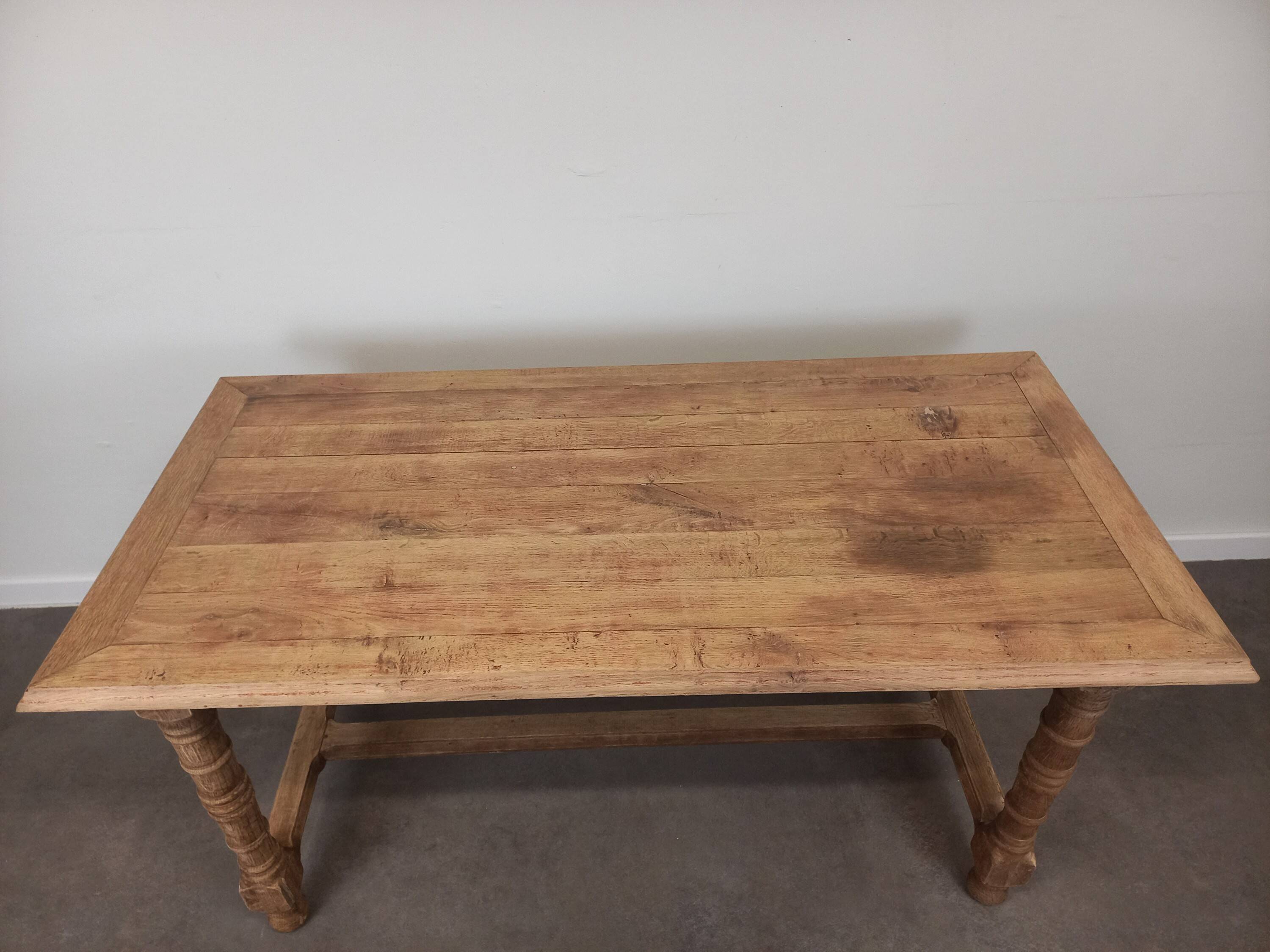 Oak farm table 158 cm
