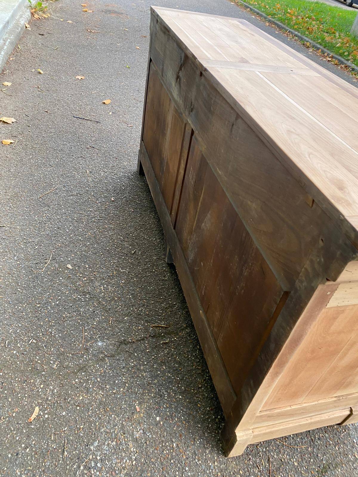 Restored solid wood buffet in the 18th-century Louis Philippe style, 180cm