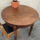 Antique round table 1920 elm