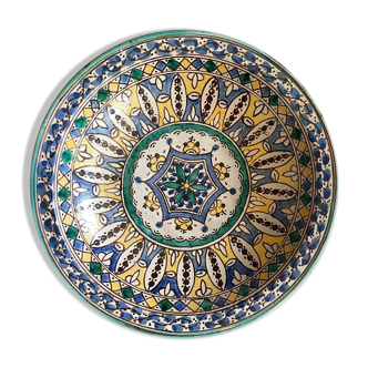 Magnificent Large Fez Plate 30 cm Artisanal Craftsmanship