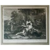 Antoine Coypel, Love and Psyche, engraving by Jean Audran, eighteenth century