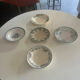 Set of 5 antique ironstone plates
