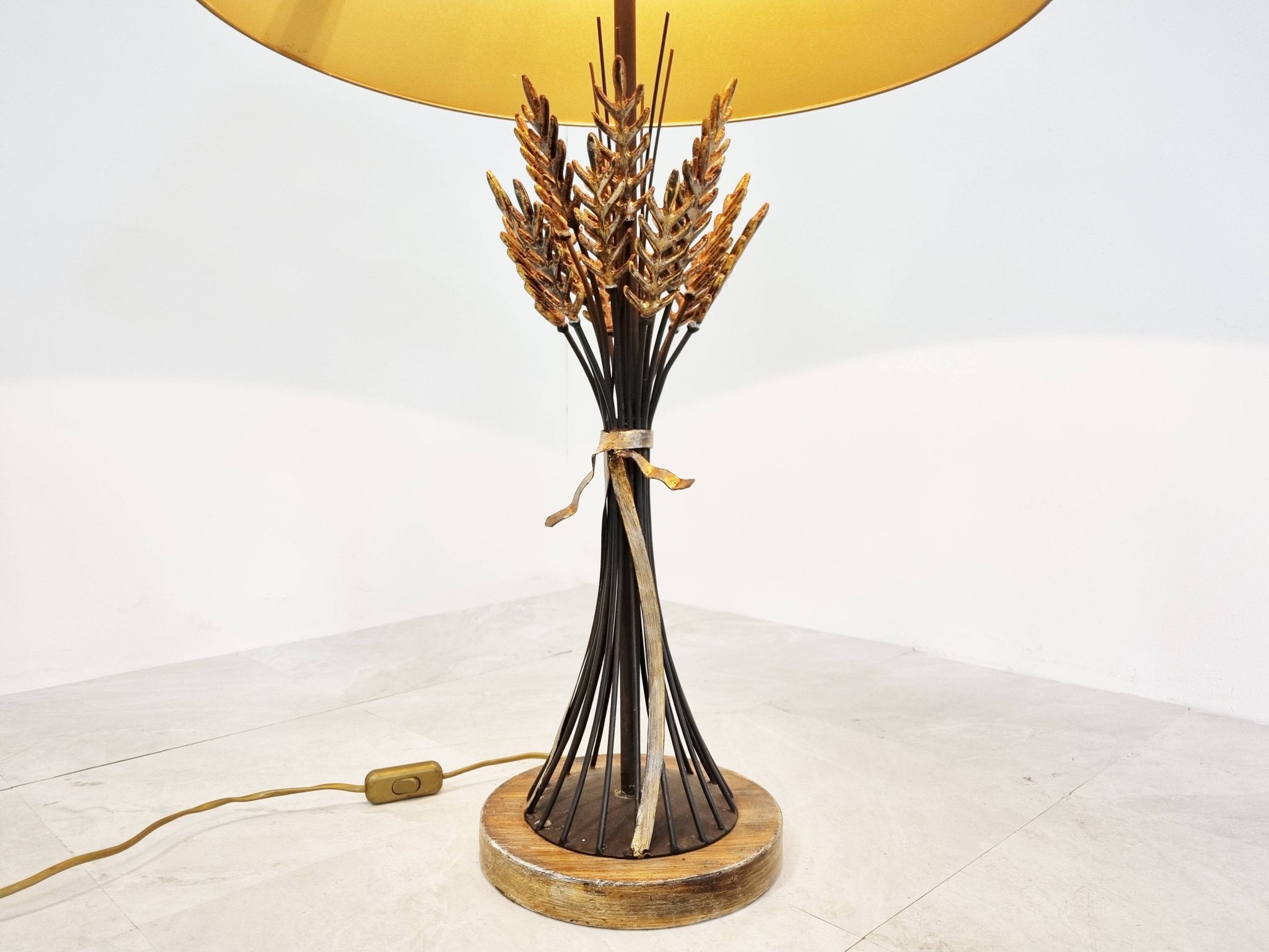 Lampe de table vintage en forme de gerbe de blé - années 1960