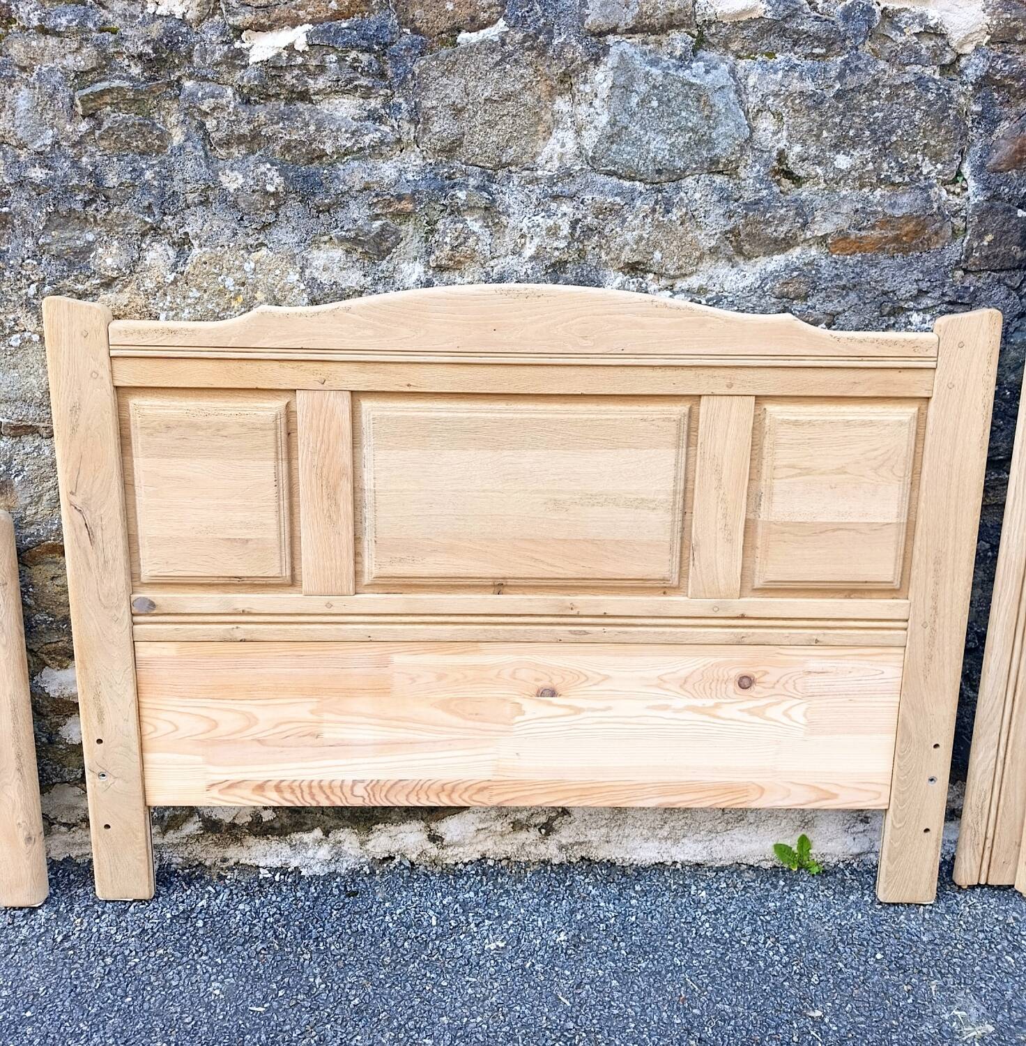 Solid oak bed
