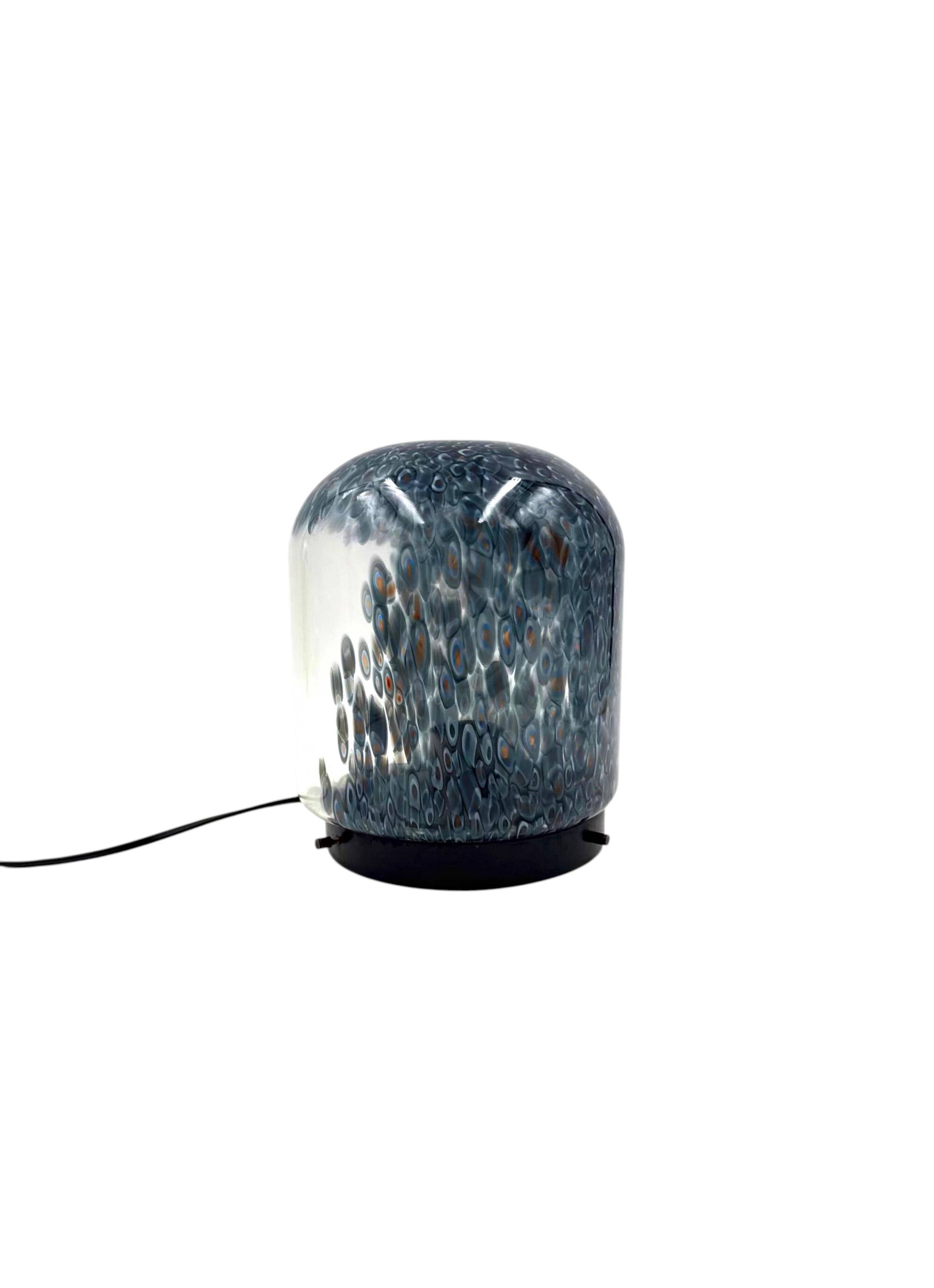 Gae Aulenti, 'Neverrino' murrine-blown glass table lamp , Vetreria Vistosi