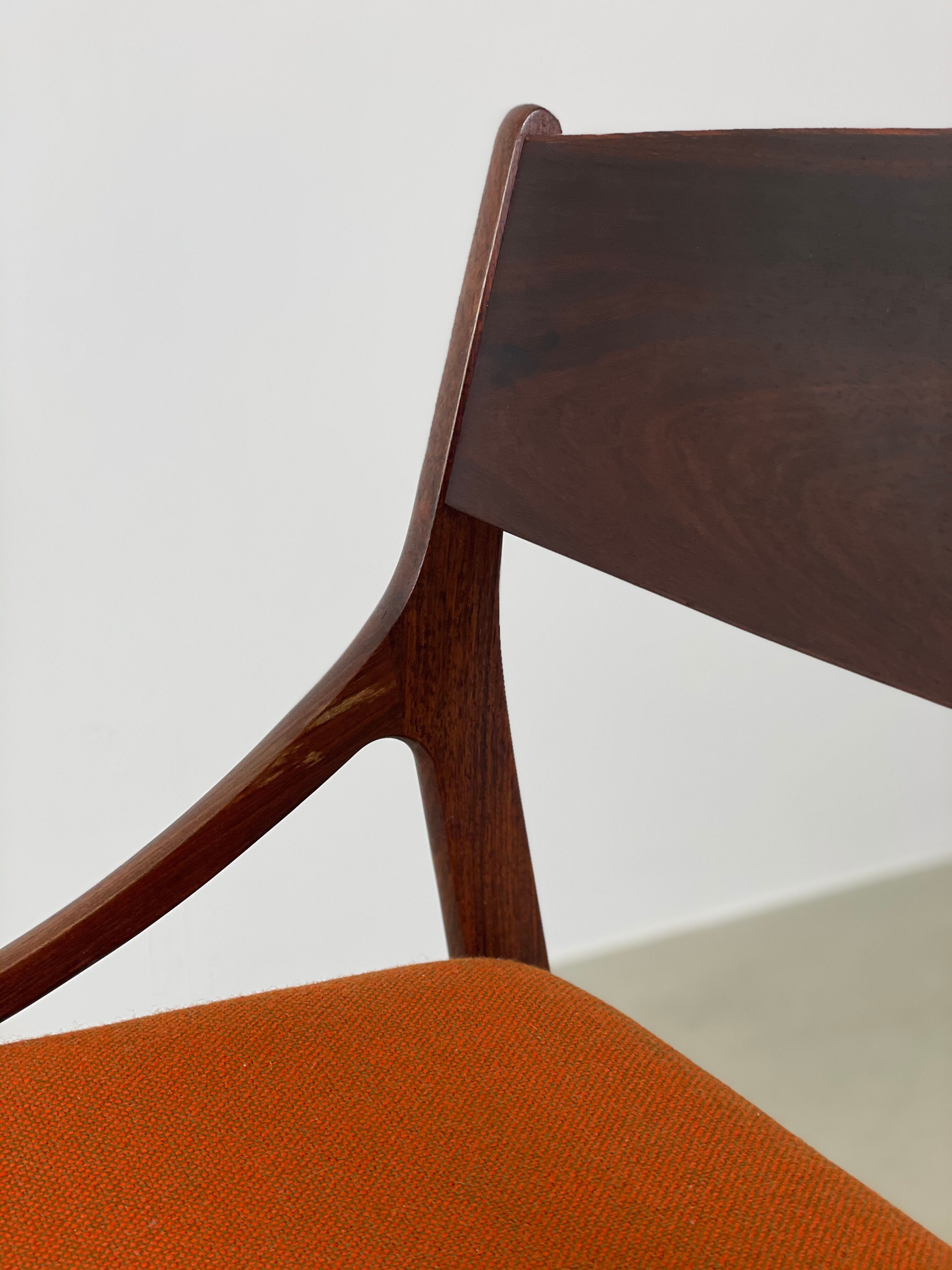 Dining chair in rosewood by Vestervig Eriksen, 1960s