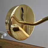 Vintage globe wall lamp in frosted glass