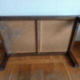 Herbarium coffee table in terracotta, Garnier style, circa 1960.