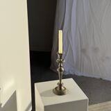 Large antique silver-plated candlestick H29 D10.5