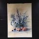 Painting bouquet of flowers and fruits