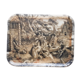 Fiberglass top with grey canvas pattern