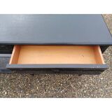 Napoleon III style wooden and cane console