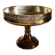 Old silver and bronzed metal fruit bowl