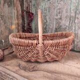 French vintage oval basket