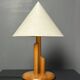 Midcentury Scandinavian pine skyscraper table lamp, 1970s