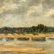 Oil painting on landscape panel