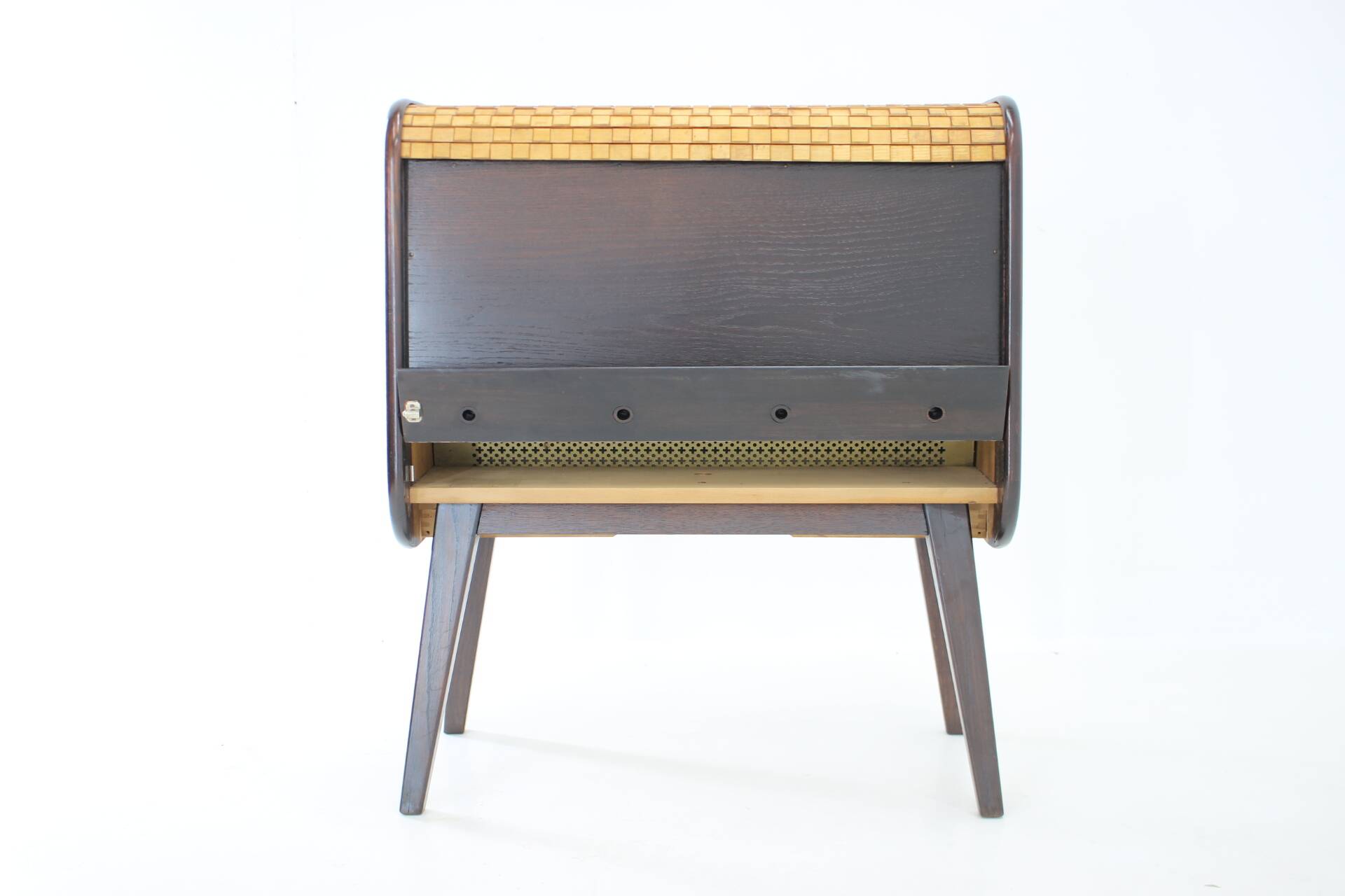 1950s Rare Wooden Bar Cabinet ,Czechoslovakia