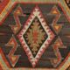 Tapis Kilim Ancien Fait Main – Motifs Géométriques et Symboles Protecteurs