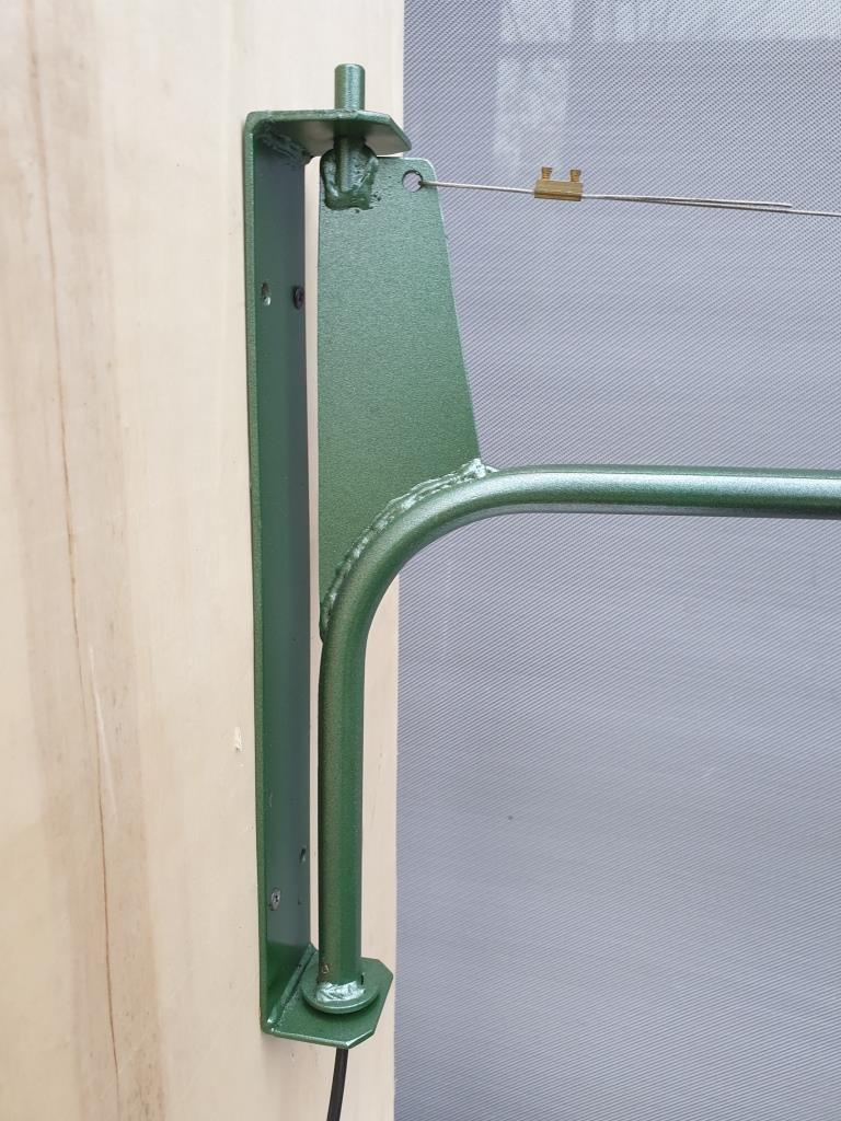 Metal green conical wall lamp