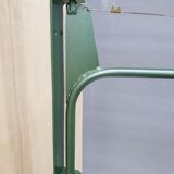 Metal green conical wall lamp