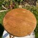Antique oak tripod stool