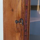 Vintage oak wall display case