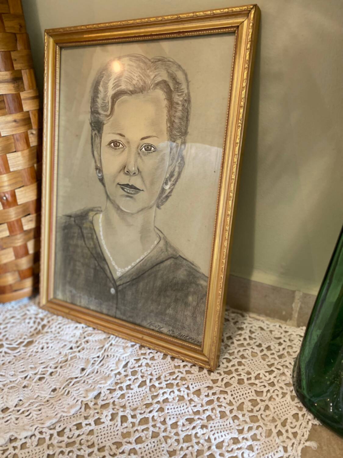 Woman's face drawing