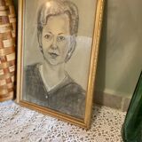 Woman's face drawing