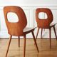 Set of 3 bistro chairs, Baumann, 1960