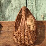 Vintage basket in woven wicker