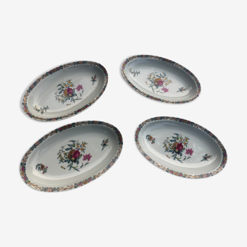 Lot de 4 raviers haviland pondichery