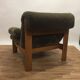 Fauteuil années 60 velours vert