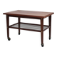 1970s, Danish coffee table, wheels, teak wood.
